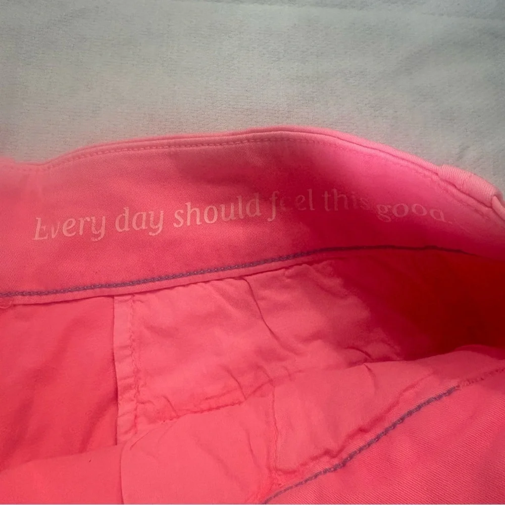 Vineyard Vines Women’s Pink Cotton Shorts Size 4 Classic Preppy - Picture 3 of 14